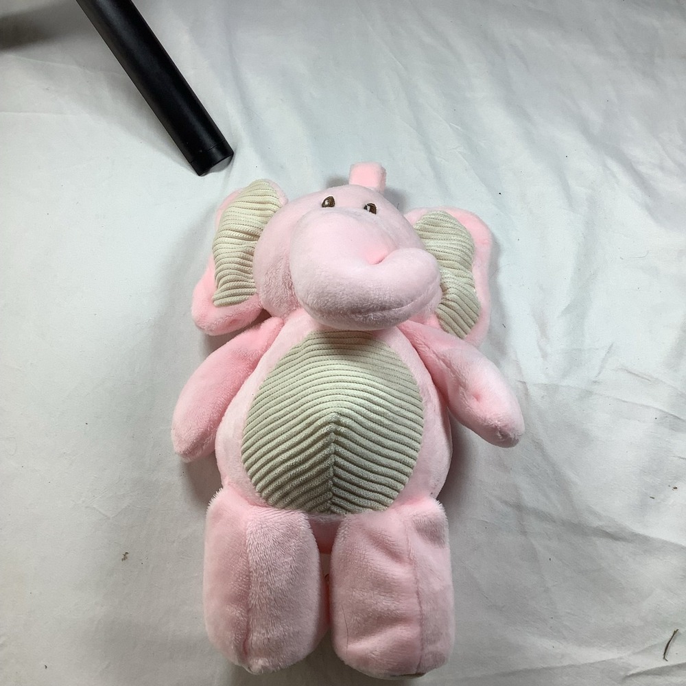 Kellytoy Pink Elephant Rattle‎ Crinkle Ears 17" Plush Toy